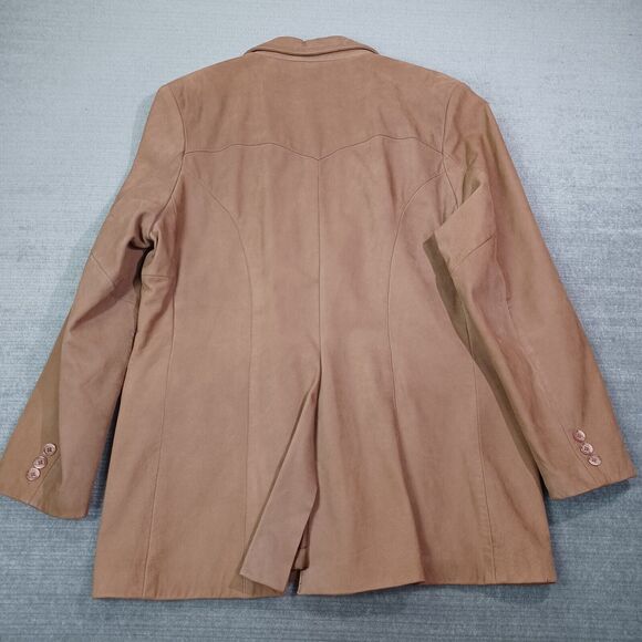 Vintage Scully Suede Jacket Blazer Mens 44 Brown Suede Western Sport Coat - Picture 2 of 11
